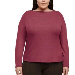 NWOT Banana Republic Women's XXL Long Sleeve Knit Ribbed Top Boat neck